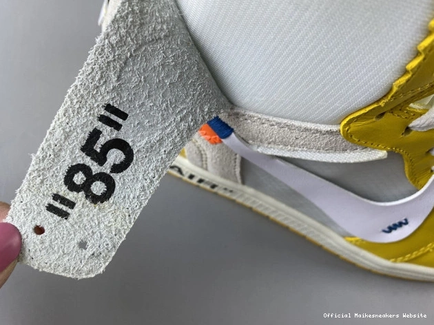Official Maikesneakers Yellow-Cone Powder Jordan NRG Dark AQ0818-149 Air White Off-White x 1 0708
